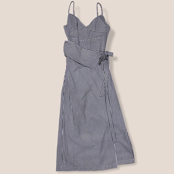 NWT Black and White Stripe Spaghetti Strap Dress - Picture 5 of 12